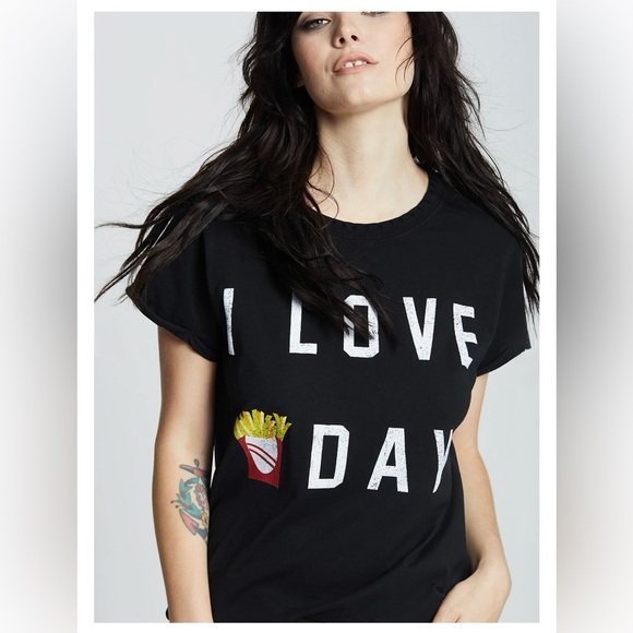 Recycled Karma ~ I Love Fry-Day Tee Shirt ~ NWOT - Picture 1 of 3